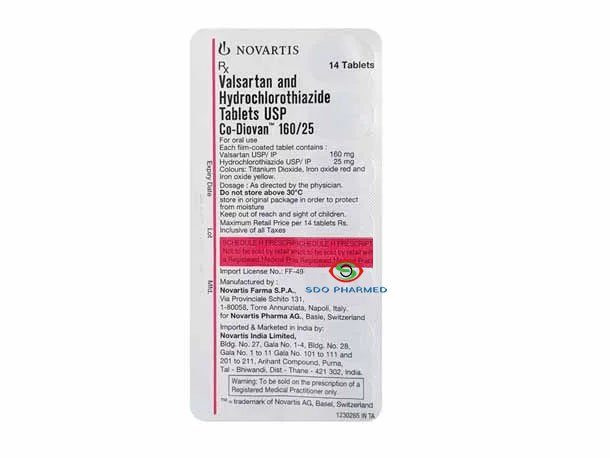 Co-Diovan 160/25 Tablet