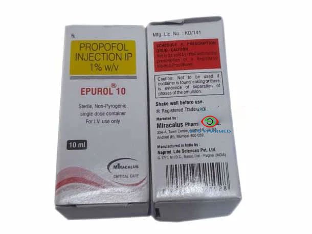 Epurol 10 Propofol Injection Epurol 10 Propofol Injection